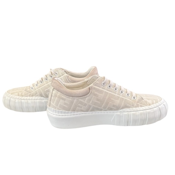 FENDI Monogram Logo Sneakers Low Top 39.5 (9- 9.5) - Picture 8 of 12